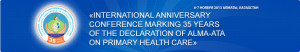 Prof Jan De Maeseneer presents CHC concept at the Almaty event on 35 years Primary Health Care Alma-Ata declaration